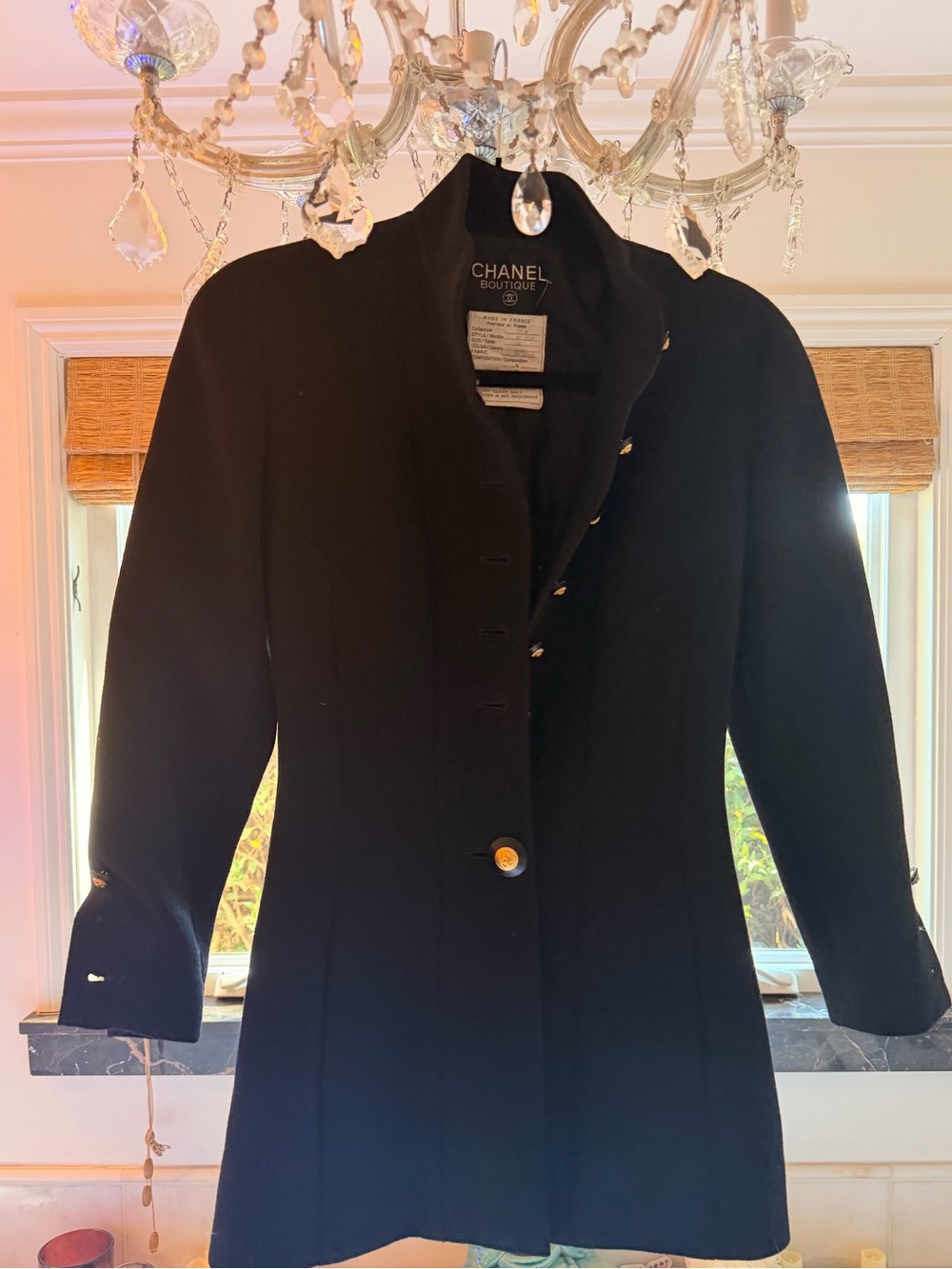 Chanel Vintage Black Coat